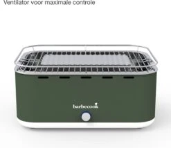 Barbecook Carlo - Barbecue Au Charbon De Bois - Barbecue De Table - Sac De Transport - Compact - Ventilateur - 38,5 X 28,5 Cm - 6 P. - Armée Verte -Magasin D'Accessoires Pour Barbecue 1200x1041