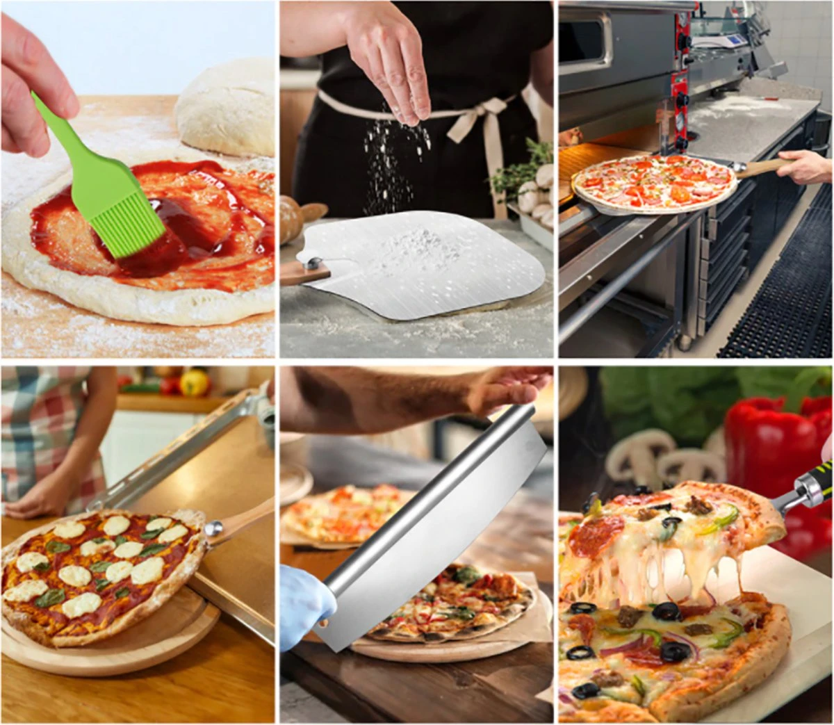 Brango Pizza Baker Accessoires De Vêtements Pour Bébé 2 Pièces - Coupe-pizza - Spatule à Pizza - Préparer Et Servir La Pizza - Ustensiles De Cuisine - Acier Inoxydable 8 Brango Pizza Baker Accessoires De Vêtements Pour Bébé 2 Pièces - Coupe-pizza - Spatule à Pizza - Préparer Et Servir La Pizza - Ustensiles De Cuisine - Acier Inoxydable – Image 6