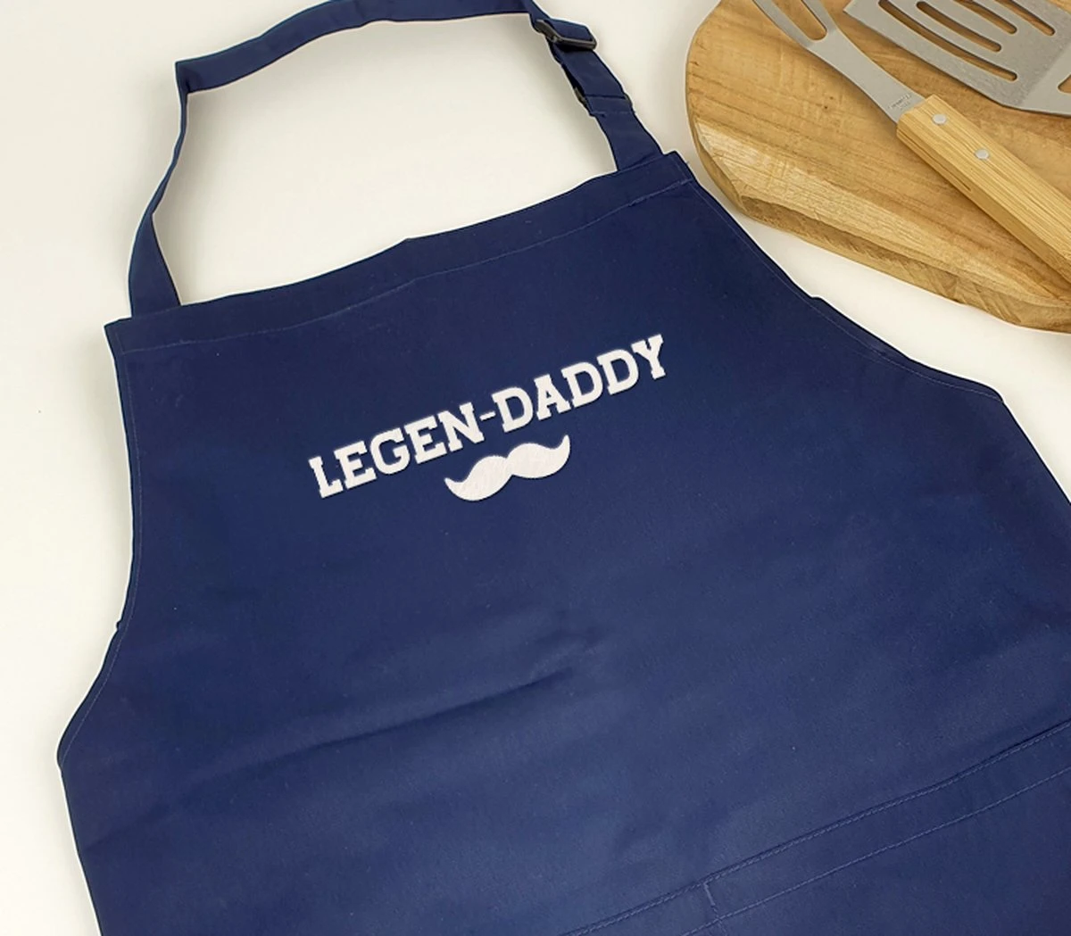 Tablier De Cuisine Bleu - Cadeau Fête Des Pères - Cadeau Papa - Legendaddy 3 Tablier De Cuisine Bleu - Cadeau Fête Des Pères - Cadeau Papa - Legendaddy
