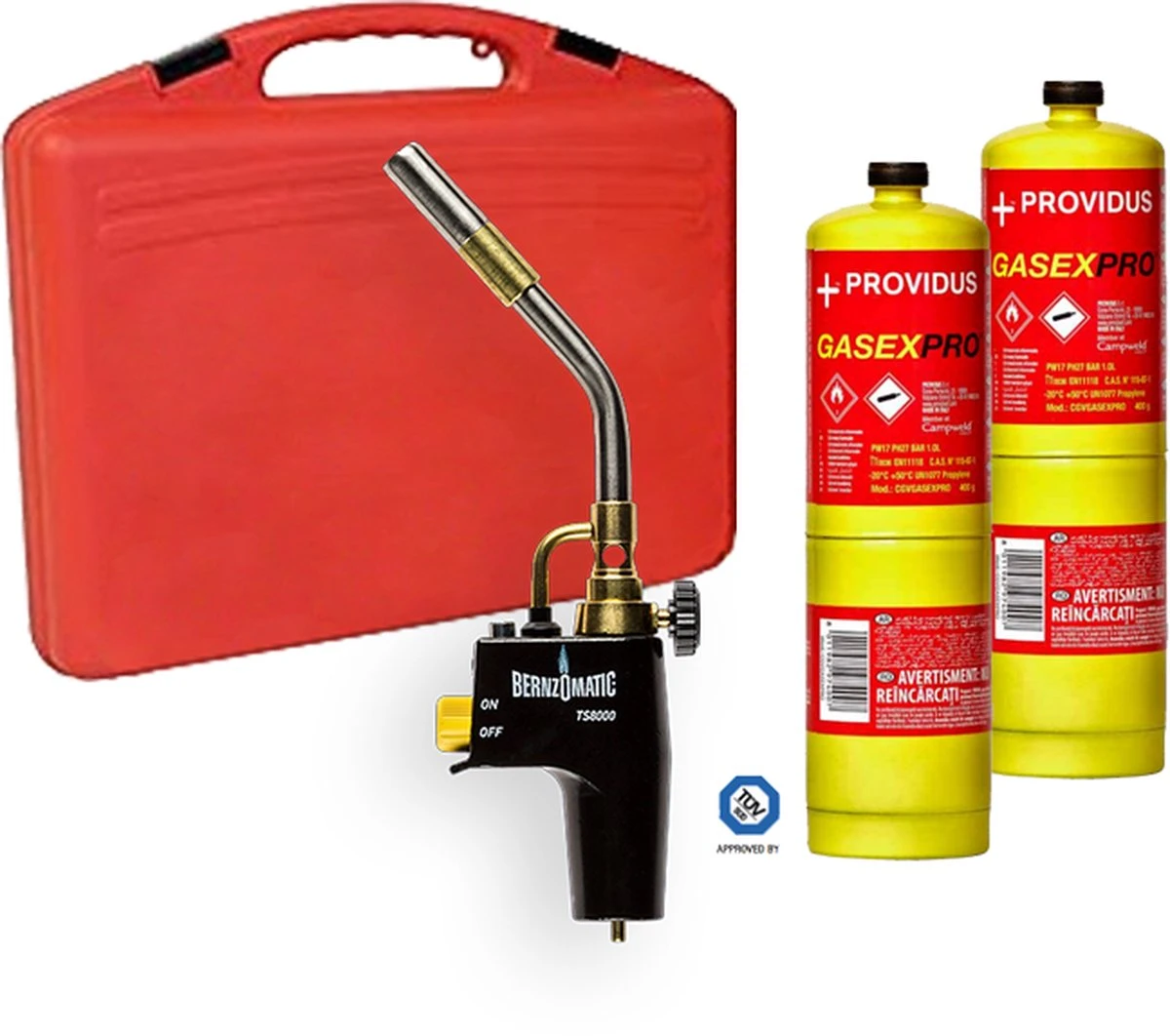 Bernzomatic Bernzomatic Avec Brûleur TS8000 Et 2 Bouteilles De Gaz MAP- Pro - Sans Accessoires à Souder 3 Bernzomatic Bernzomatic Avec Brûleur TS8000 Et 2 Bouteilles De Gaz MAP- Pro - Sans Accessoires à Souder
