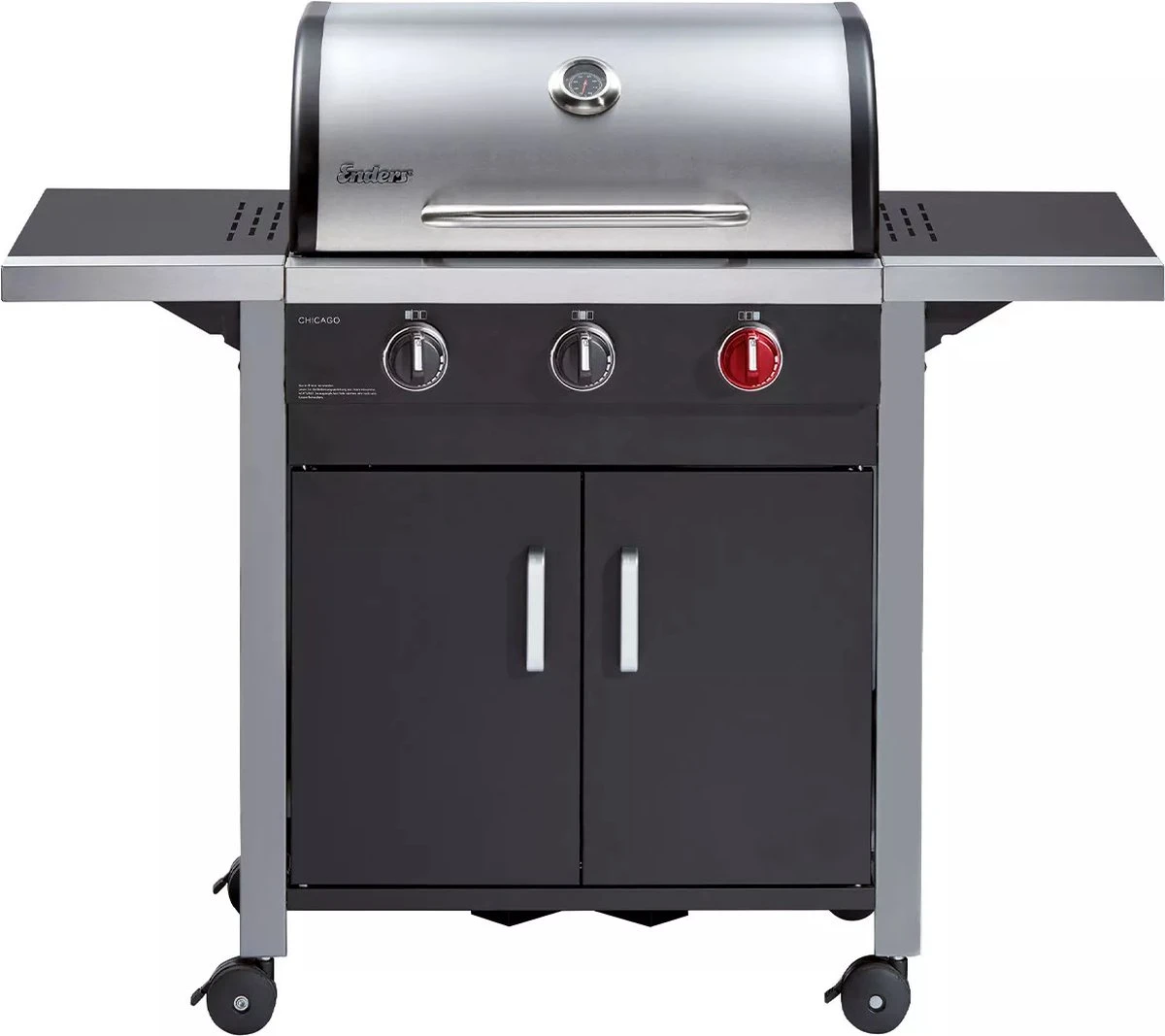 Barbecue à Gaz Enders Chicago 3 R Turbo - Brander 3 + 1 Zone Turbo - Zone Turbo- Acier Inoxydable - Allumage Piezo - 37,5 KG - Gaz - Barbecue à Gaz 3 Barbecue à Gaz Enders Chicago 3 R Turbo - Brander 3 + 1 Zone Turbo - Zone Turbo- Acier Inoxydable - Allumage Piezo - 37,5 KG - Gaz - Barbecue à Gaz