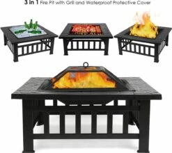 Cheminée Plein Air Feu De Camp Jardin Cour Arrière Foyer Poêle Barbecue Foyer Chauffage Extérieur Cheminée Barbecue BBQ Grill -Magasin D'Accessoires Pour Barbecue 1200x1070