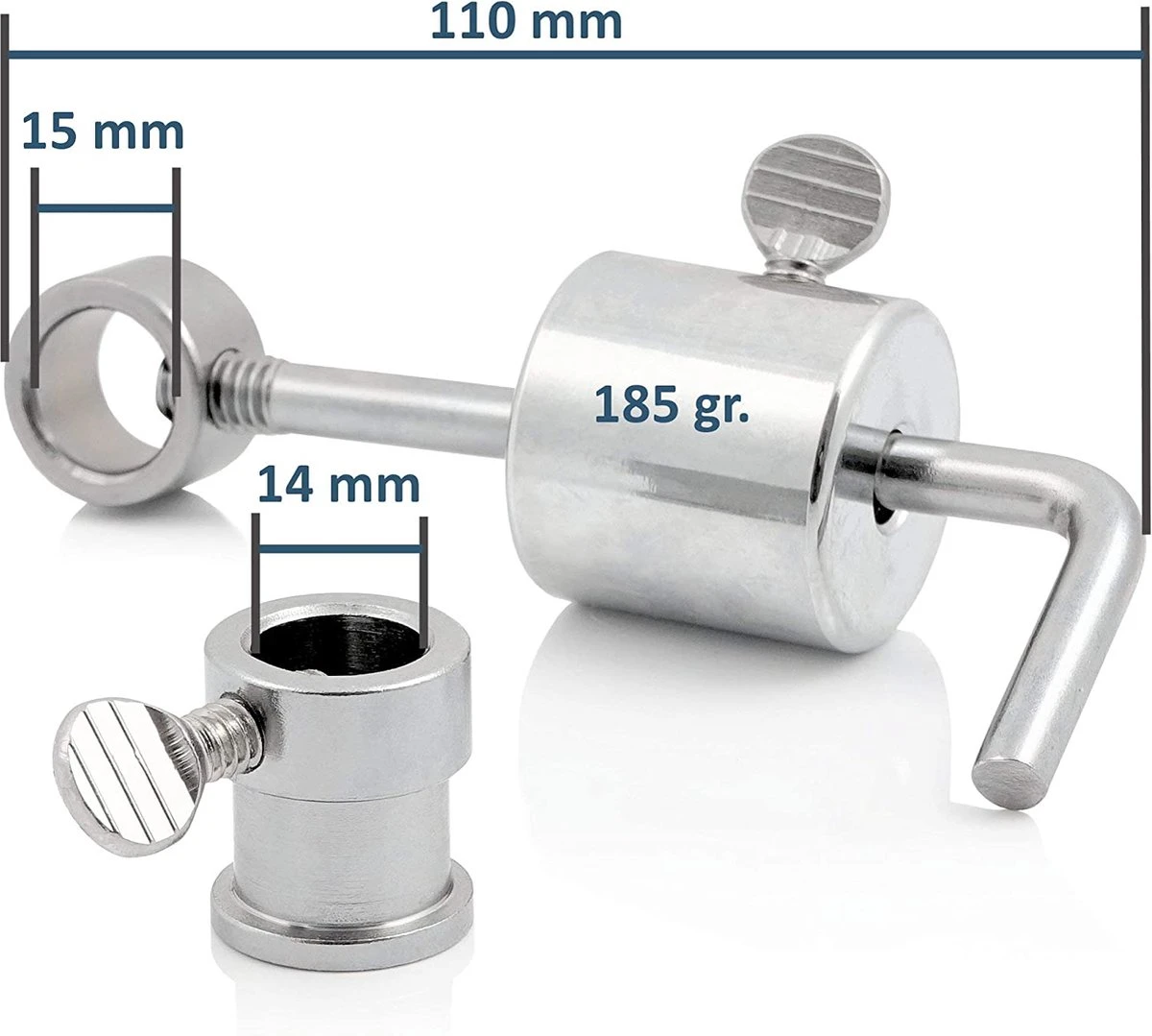 BBQ- Contrepoids Toro Pour Brochettes De Gril, 185 G. Poids De Brochette En Acier Inoxydable Et Roulement Pour Brochette De Rôtisserie, Poids Pour La Rôtisserie. 5 BBQ- Contrepoids Toro Pour Brochettes De Gril, 185 G. Poids De Brochette En Acier Inoxydable Et Roulement Pour Brochette De Rôtisserie, Poids Pour La Rôtisserie. – Image 3