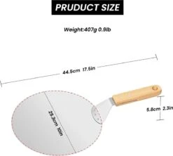 Pelle à Pizza En Aluminium De Premium Avec Manche En Bois De 22 Cm Pizza De 25,5 X 25,5 Cm / 10 Pouces Pour Cuire Une Pelle à Pizza En Aluminium Faite à La Main -Magasin D'Accessoires Pour Barbecue 1200x1079