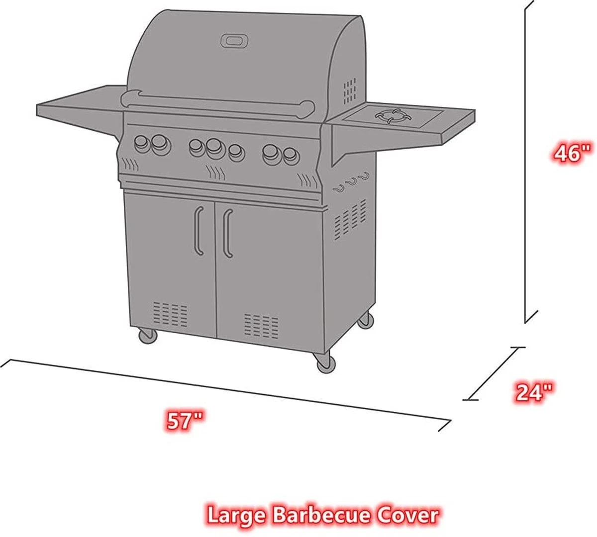 Housse De Barbecue étanche - Housse De Barbecue Universelle - Extra Large - Zwart 8 Housse De Barbecue étanche - Housse De Barbecue Universelle - Extra Large - Zwart – Image 6