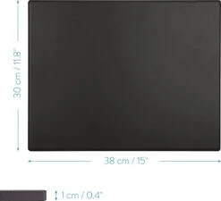 Navaris XL Pour Four, Grill Et Barbecue - Assiette à Pizza Rectangulaire 38 X 30 Cm - Set Comprenant Une Pelle à Pizza En Bambou - Céramique émaillée -Magasin D'Accessoires Pour Barbecue 1200x1093 1