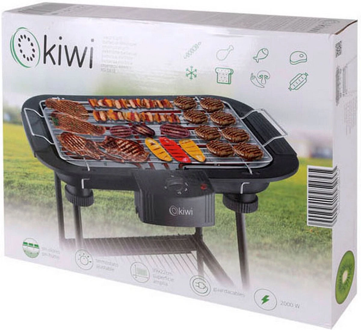Barbecue électrique Kiwi 2000 W 4 Barbecue électrique Kiwi 2000 W – Image 2