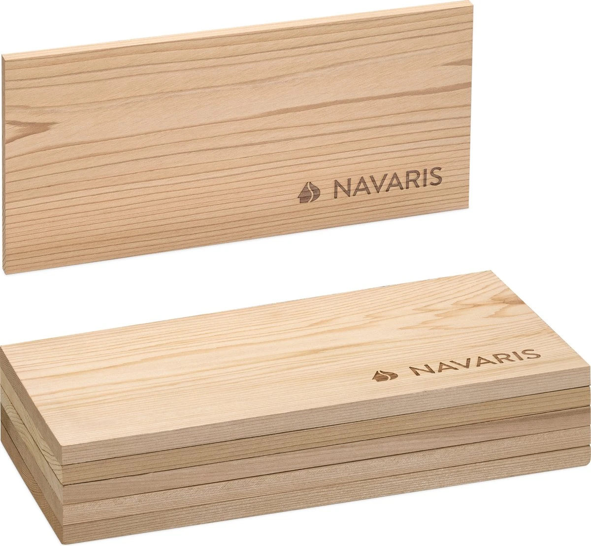 Navaris 6x Bois à Fumer Pour Barbecue - Set De 6 Planches à Fumer En Bois - 30x15 Cm - En Bois De Cèdre 3 Navaris 6x Bois à Fumer Pour Barbecue - Set De 6 Planches à Fumer En Bois - 30x15 Cm - En Bois De Cèdre