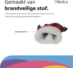 Gants BBQ YUNICS ® - Gants BBQ Résistant à La Chaleur - Accessoires BBQ - Rouge/ Zwart -Magasin D'Accessoires Pour Barbecue 1200x1115 2