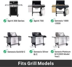 Grille De BBQ Onlyfire, Grille De Rechange, émaillée, Angulaire, Pour Weber 7525, Spirit Genesis, 44 X 30 Cm, 2 Pièces, Noir 15 Grille De BBQ Onlyfire, Grille De Rechange, émaillée, Angulaire, Pour Weber 7525, Spirit Genesis, 44 X 30 Cm, 2 Pièces, Noir -Magasin D'Accessoires Pour Barbecue 1200x1117