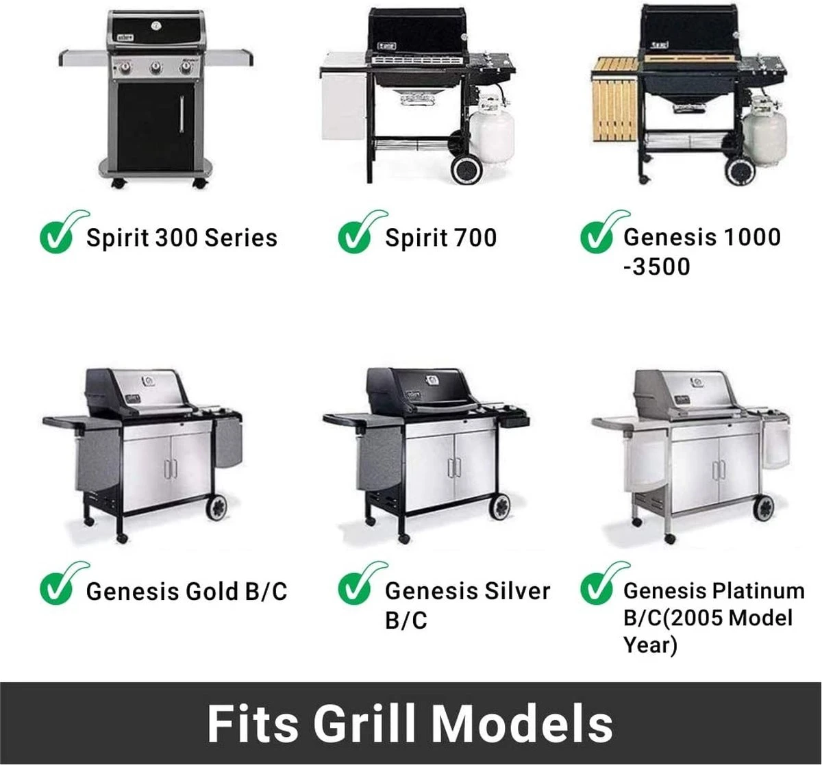 Grille De BBQ Onlyfire, Grille De Rechange, émaillée, Angulaire, Pour Weber 7525, Spirit Genesis, 44 X 30 Cm, 2 Pièces, Noir 9 Grille De BBQ Onlyfire, Grille De Rechange, émaillée, Angulaire, Pour Weber 7525, Spirit Genesis, 44 X 30 Cm, 2 Pièces, Noir – Image 7