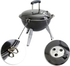 NATERIAL - Barbecue à Charbon Portable POENIX ALPHA II NOMAD - 4 Personnes - Ø37 Cm - H. 43,5 Cm - Acier émaillé - Zwart - Barbecue Pique-nique - Barbecue De Camping 13 NATERIAL - Barbecue à Charbon Portable POENIX ALPHA II NOMAD - 4 Personnes - Ø37 Cm - H. 43,5 Cm - Acier émaillé - Zwart - Barbecue Pique-nique - Barbecue De Camping -Magasin D'Accessoires Pour Barbecue 1200x1119 1