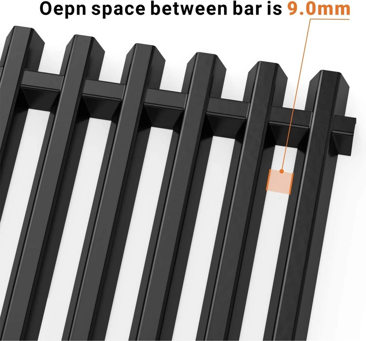 Grille De BBQ Onlyfire, Grille De Rechange, émaillée, Angulaire, Pour Weber 7525, Spirit Genesis, 44 X 30 Cm, 2 Pièces, Noir 8 Grille De BBQ Onlyfire, Grille De Rechange, émaillée, Angulaire, Pour Weber 7525, Spirit Genesis, 44 X 30 Cm, 2 Pièces, Noir – Image 6