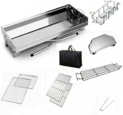 Borvat® | Barbecue Et Friture Barbecue à Dual Usage | Barbecue Au Charbon Extérieur Portable | Convient Pour 5 à 10 Personnes En Marche, Pique-nique, Camping, Barbecue. -Magasin D'Accessoires Pour Barbecue 1200x1121