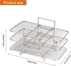 Support De Friteuse à Air Compatible Avec La Friteuse à Air Ninja Dual Air Accessoires De Vêtements Pour Bébé Air / Dual Zone / Rack -Magasin D'Accessoires Pour Barbecue 1200x1122 1