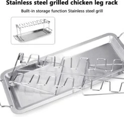 Doodadeals® | Poussin Grillé De Premium Supérieure | ACIER INOXYDABLE | Pour 12 Pilons De Kip | Marinade Et Plat De Service 10 Doodadeals® | Poussin Grillé De Premium Supérieure | ACIER INOXYDABLE | Pour 12 Pilons De Kip | Marinade Et Plat De Service -Magasin D'Accessoires Pour Barbecue 1200x1125 4