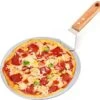 Cuillère à Pizza En Acier Inoxydable - Pelle à Gâteau - Pizza - Gâteau - Manche En Bois - Intérieur - Extérieur - Pour Barbecue Ou Four - 25,5 Cm -Magasin D'Accessoires Pour Barbecue 1200x1127