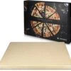 Navaris Pour Four XL - Plaque à Pizza En Pierre Naturelle - Plaque à Pizza Pour Four Ou Barbecue - Pierre à Pain - Rectangulaire - 38 X 30 X 1,5cm -Magasin D'Accessoires Pour Barbecue 1200x1131