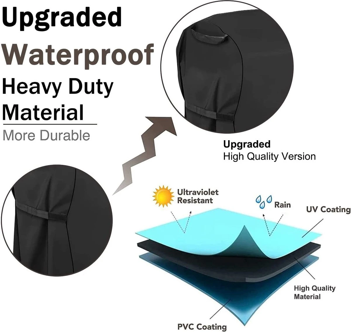 Housse De Barbecue - Housse De Barbecue - Housse Pour Barbecue Housse De Gril - Housse Kamado 5 Housse De Barbecue - Housse De Barbecue - Housse Pour Barbecue Housse De Gril - Housse Kamado – Image 3