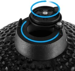 Patton - Kamado 16 - Premium Black - Barbecue En Céramique - Avec Indicateur De Température à Cœur Bluetooth - éclairage LED - Moyen - Complet - Noir -Magasin D'Accessoires Pour Barbecue 1200x1135 1