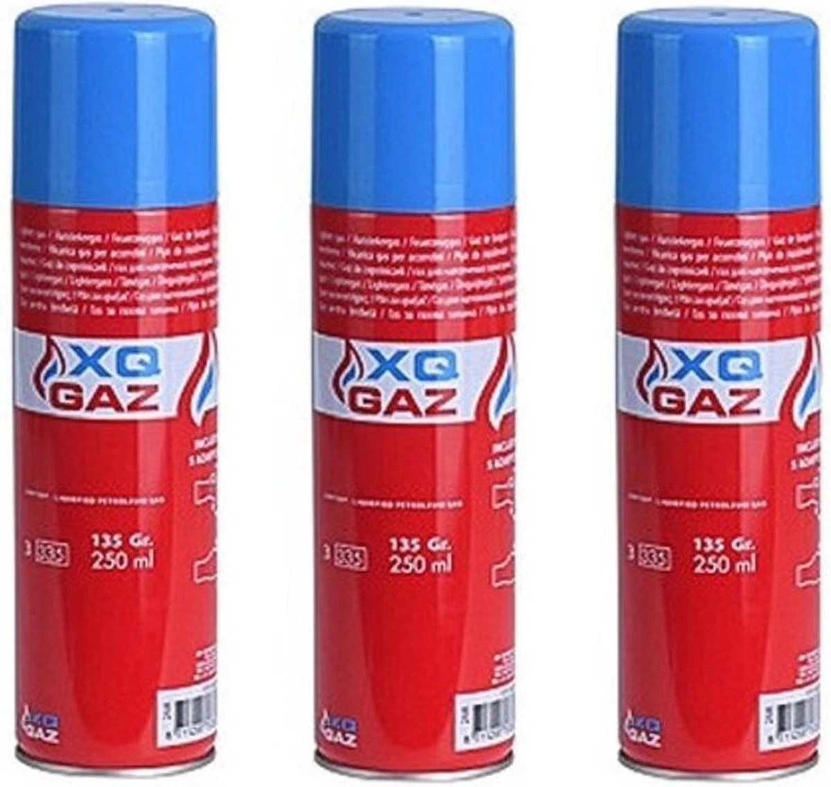 3x Bidons Briquet De Remplissage / Remplissage De Gaz / Bouteille De Gaz Butane - 250 Ml - Remplissage Plus Léger + 5 Adaptateurs 3 3x Bidons Briquet De Remplissage / Remplissage De Gaz / Bouteille De Gaz Butane - 250 Ml - Remplissage Plus Léger + 5 Adaptateurs