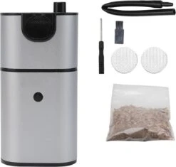 Fumoir Alimentaire - Avec Copeaux De Bois - Boîte à Fumer - Appareil à Fumer - Smokers - Pistolet à Smoking - Pistolet à Fumer - Métal - Argent -Magasin D'Accessoires Pour Barbecue 1200x1142 5