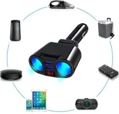 Répartiteur D'allume-cigare De Voiture - Entrée USB De Voiture - 2 Prises De Cigarette - Chargeur De Voiture - Répartiteur 12 V - Chargeur De Voiture USB 13 Répartiteur D'allume-cigare De Voiture - Entrée USB De Voiture - 2 Prises De Cigarette - Chargeur De Voiture - Répartiteur 12 V - Chargeur De Voiture USB -Magasin D'Accessoires Pour Barbecue 1200x1144 2