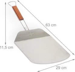Pelle à Pizza Relaxdays Pliable - Manche En Bois - Acier Inoxydable - Pelle à Four à Pizza - Spatule à Pizza -Magasin D'Accessoires Pour Barbecue 1200x1149 2