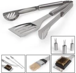 Ensemble De Barbecue En Acier Inoxydable D'Olivier 18 Pièces- Accessoires De Vêtements Pour Bébé De Barbecue - Ustensiles De Barbecue- Batterie De Cuisine Pour Barbecue- -Magasin D'Accessoires Pour Barbecue 1200x1149 4