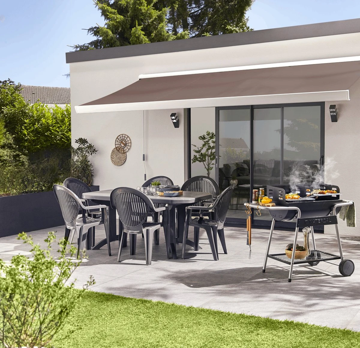 NATERIAL - Barbecue à Charbon ICARUS - Chariot 10 Personnes - H.92 X L.110 X P.61 Cm - Acier Peint - Zwart - BBQ Angulaire Sans Couvercle 15 NATERIAL - Barbecue à Charbon ICARUS - Chariot 10 Personnes - H.92 X L.110 X P.61 Cm - Acier Peint - Zwart - BBQ Angulaire Sans Couvercle – Image 13