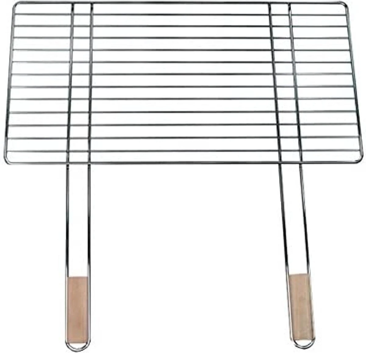 Grille De Gril 68x40cm Avec 2 Poignées En Bois, Acier Chromé Grille De Gril Grille De Remplacement De Fixation De Gril 3 Grille De Gril 68x40cm Avec 2 Poignées En Bois, Acier Chromé Grille De Gril Grille De Remplacement De Fixation De Gril