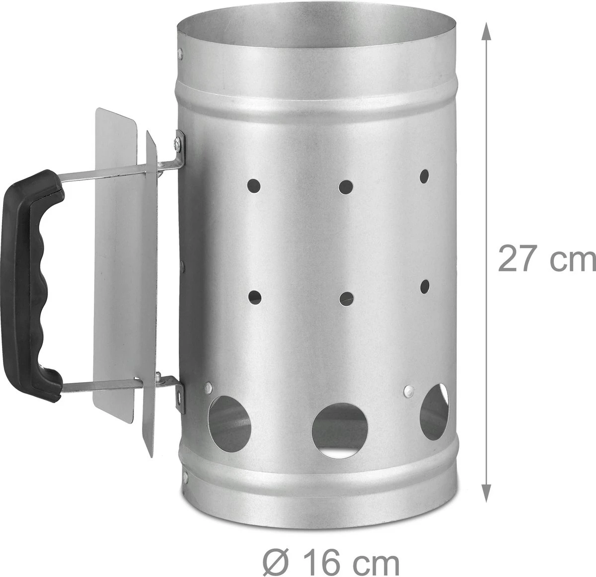 Relaxdays Briquette Starter - BBQ Starter - Charbon De Bois Starter - Barbecue Starter - Silver 6 Relaxdays Briquette Starter - BBQ Starter - Charbon De Bois Starter - Barbecue Starter - Silver – Image 4