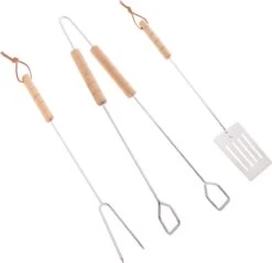 Accessoires Pour BBQ Springos | Outils De Barbecue| Set De 3 Pièces | Acier Inoxydable