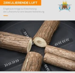 Outsunny Brasero Brasero Avec Grille De Protection Contre Les étincelles Barbecue De Jardin Noir + Marron 842-172 21 Outsunny Brasero Brasero Avec Grille De Protection Contre Les étincelles Barbecue De Jardin Noir + Marron 842-172 -Magasin D'Accessoires Pour Barbecue 1200x1163 1