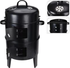 Oneiro's Luxe Ceruzo Barbecue Smoker - Smoke And Grill Four - Ø40 X H78 Cm - été - Grillade - Jardin - Cuisine - Salle à Manger