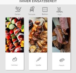 Barbecue à Charbon Outsunny Sur Roulettes Barbecue Chariot Boule Barbecue Grill Avec Couvercle BBQ Métal Rouge 01-0569 -Magasin D'Accessoires Pour Barbecue 1200x1163 4