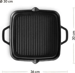 Burnhard Poêle à Griller En Fonte 30 Cm 25 Burnhard Poêle à Griller En Fonte 30 Cm -Magasin D'Accessoires Pour Barbecue 1200x1166 5