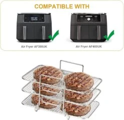 Support De Friteuse à Air Compatible Avec La Friteuse à Air Ninja Dual Air Accessoires De Vêtements Pour Bébé Air / Dual Zone / Rack -Magasin D'Accessoires Pour Barbecue 1200x1168