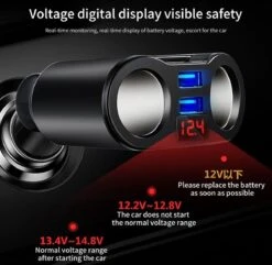 Répartiteur D'allume-cigare De Voiture - Entrée USB De Voiture - 2 Prises De Cigarette - Chargeur De Voiture - Répartiteur 12 V - Chargeur De Voiture USB 11 Répartiteur D'allume-cigare De Voiture - Entrée USB De Voiture - 2 Prises De Cigarette - Chargeur De Voiture - Répartiteur 12 V - Chargeur De Voiture USB -Magasin D'Accessoires Pour Barbecue 1200x1171 1