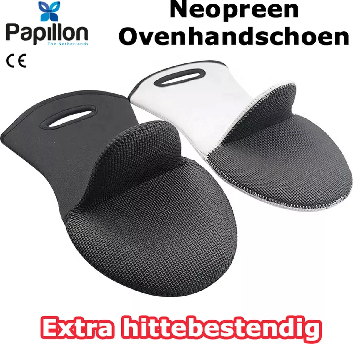 Papillon Oven Mitt - Gant De Four Avec Imprimé - Résistant à La Chaleur - Check Blauw 4 Papillon Oven Mitt - Gant De Four Avec Imprimé - Résistant à La Chaleur - Check Blauw – Image 2