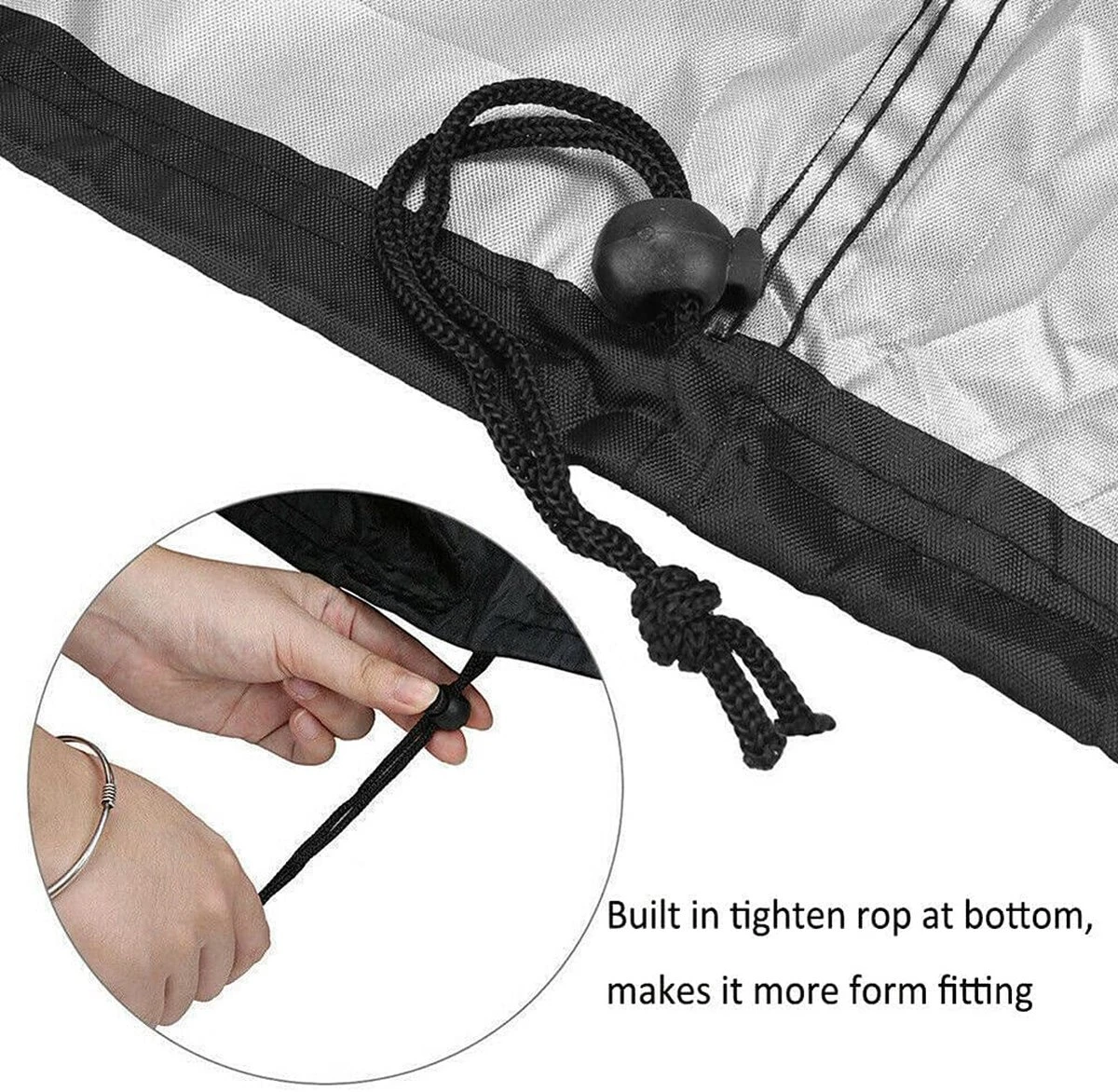 Housse De Barbecue étanche - Housse De Barbecue Universelle - Extra Large - Zwart 5 Housse De Barbecue étanche - Housse De Barbecue Universelle - Extra Large - Zwart – Image 3