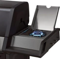 Barbecue à Gaz Enders Monroe Black Pro 4 IK Turbo - Surface De Cuisson 74 × 43 Cm - 41 Kg - Allumage Piezo - Dimensions 153,5 × 58 × 118,5 Cm - Amovible -Magasin D'Accessoires Pour Barbecue 1200x1175