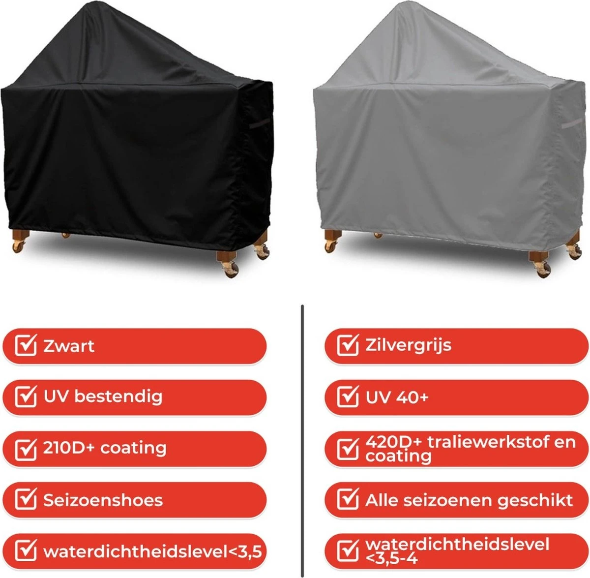 CUHOC Diamond Cover Pour Table Big Green Egg - Table BBQ 170x60x80x140 Cm 4 CUHOC Diamond Cover Pour Table Big Green Egg - Table BBQ 170x60x80x140 Cm – Image 2