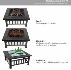 Cheminée Plein Air Feu De Camp Jardin Cour Arrière Foyer Poêle Barbecue Foyer Chauffage Extérieur Cheminée Barbecue BBQ Grill -Magasin D'Accessoires Pour Barbecue 1200x1178 2