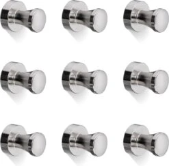 Navaris Set De 9 Crochet Magnétiques Pour BBQ - Set Accessoires De Cuisine Sur Barbecue Ou Gril - Aimants Puissants Pour Suspendre Des Utilitaires