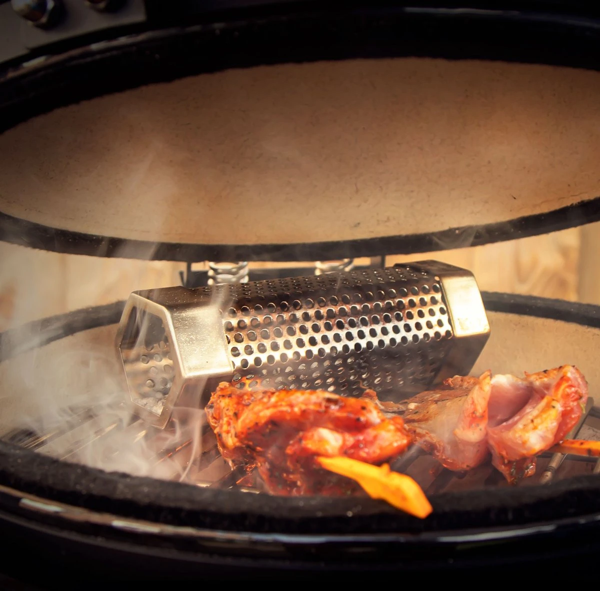 VONROC BBQ Tube De Fumée/Tube De Fumage - Acier Inoxydable - Incl. Brosse De Nettoyage 5 VONROC BBQ Tube De Fumée/Tube De Fumage - Acier Inoxydable - Incl. Brosse De Nettoyage – Image 3