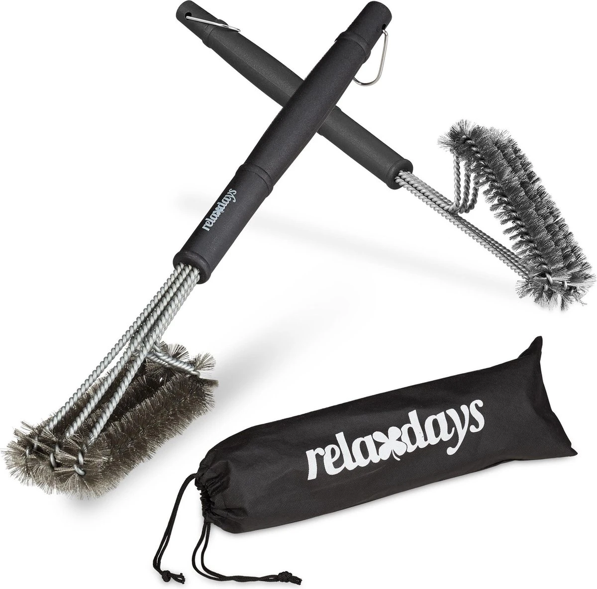 Relaxdays 2x Brosse De Barbecue En Acier Inoxydable - Brosse Métallique Brosse De Nettoyage De Barbecue Brosse Métallique 3 Relaxdays 2x Brosse De Barbecue En Acier Inoxydable - Brosse Métallique Brosse De Nettoyage De Barbecue Brosse Métallique