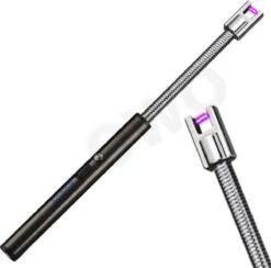 OWO - Briquet électrique Barbecue De Cuisine Arc FLEXIBLE Rechargeable Avec Câble USB Coupe-vent - Noir