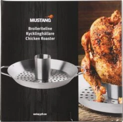 Mustang Support Poulet Acier Inoxydable Ø 30 Cm - Grille Poulet Pour Le Barbecue - Support Poulet - Support Poulet BBQ - Kip Canette De Bière - Acier Inoxydable -Magasin D'Accessoires Pour Barbecue 1200x1186 10