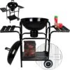 Borvat® | Barbecue Au Charbon De Bois | Gril De Jardin Gril à Charbon De Bois Gril Rond Avec Couvercle | BBQ Avec Table D'appoint | Fête De Camping En Plein Air | Barbecue à Charbon Mobile | Diamètre 46,5cm | ACIER INOXYDABLE | Noir 2 Borvat® | Barbecue Au Charbon De Bois | Gril De Jardin Gril à Charbon De Bois Gril Rond Avec Couvercle | BBQ Avec Table D'appoint | Fête De Camping En Plein Air | Barbecue à Charbon Mobile | Diamètre 46,5cm | ACIER INOXYDABLE | Noir -Magasin D'Accessoires Pour Barbecue 1200x1188